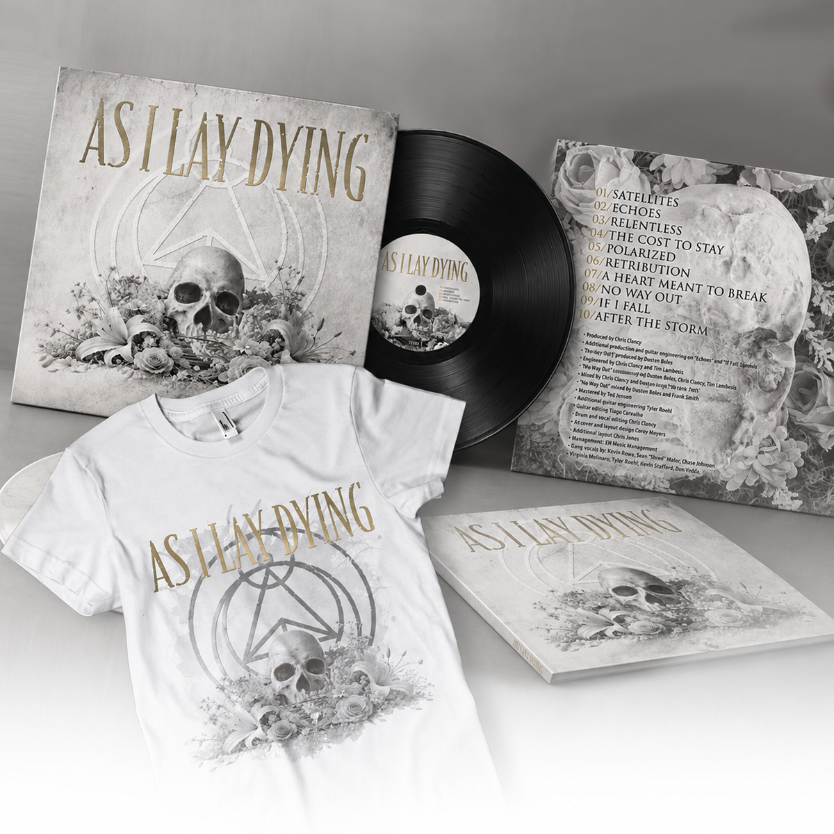As I Lay Dying Black LP + Tee